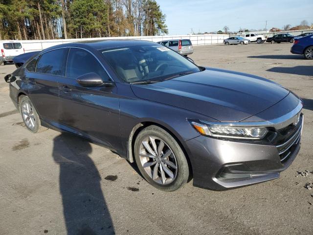 1HGCV1F15MA123363 - 2021 HONDA ACCORD LX CHARCOAL photo 4