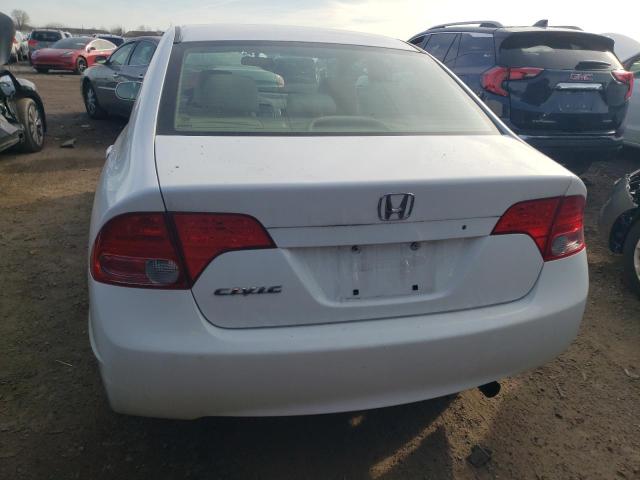 1HGFA16537L082980 - 2007 HONDA CIVIC LX WHITE photo 6