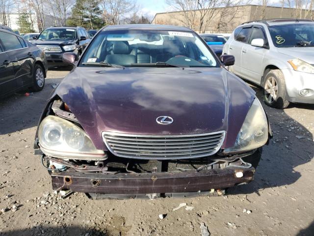 JTHBA30G655088503 - 2005 LEXUS ES 330 BURGUNDY photo 5