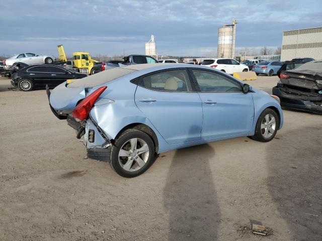 KMHDH4AE4DU733125 - 2013 HYUNDAI ELANTRA GLS BLUE photo 3