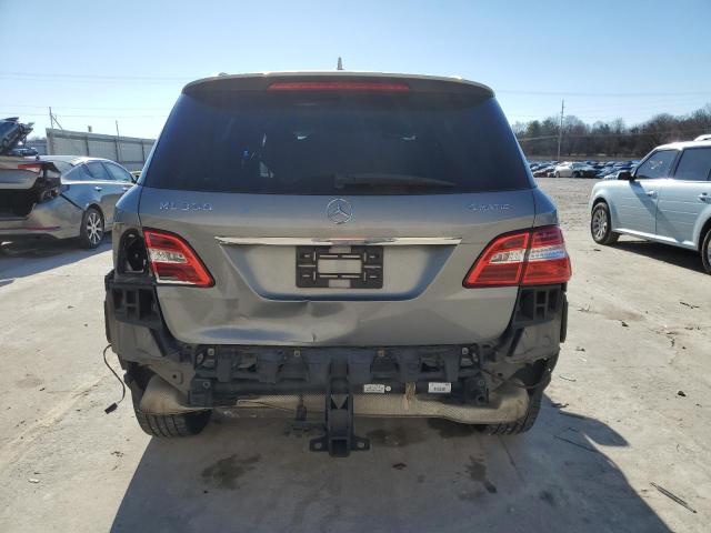 4JGDA5HB2EA376794 - 2014 MERCEDES-BENZ ML 350 4MATIC GRAY photo 6