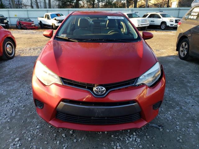 2T1BURHE3FC427026 - 2015 TOYOTA COROLLA L RED photo 5