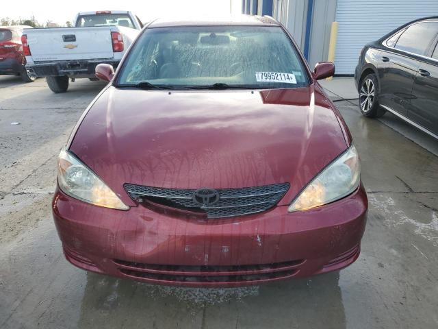 4T1BE32K72U110478 - 2002 TOYOTA CAMRY LE BURGUNDY photo 5