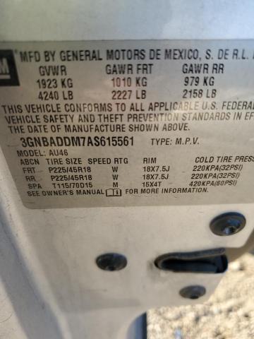 3GNBADDM7AS615561 - 2010 CHEVROLET HHR SS 银色 照片 12