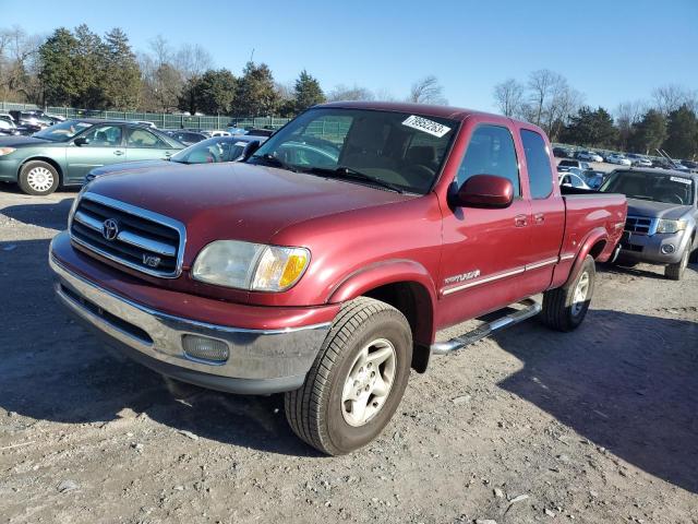 5TBBT48172S225660 - 2002 TOYOTA TUNDRA ACCESS CAB LIMITED BURGUNDY photo 1