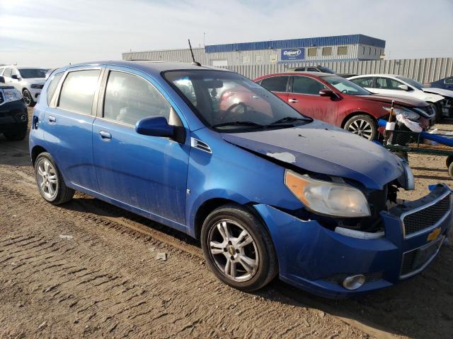 KL1TG66E39B351962 - 2009 CHEVROLET AVEO LT BLUE photo 4