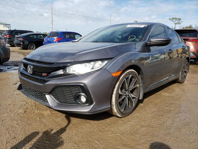 2HGFC1E57JH700141 - 2018 HONDA CIVIC SI GRAY photo 1