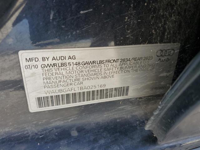 WAUBGAFL1BA025169 - 2011 AUDI S4 PREMIUM PLUS BLUE photo 12