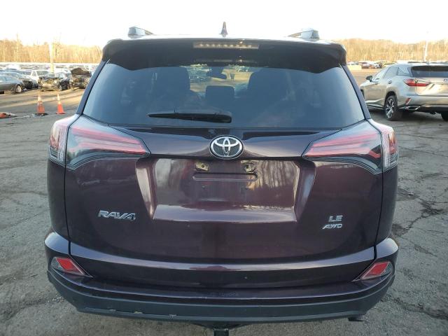 2T3BFREV7JW814465 - 2018 TOYOTA RAV4 LE PURPLE photo 6