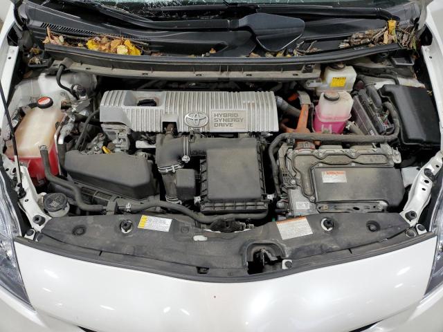 JTDKN3DU8F0464607 - 2015 TOYOTA PRIUS WHITE photo 11