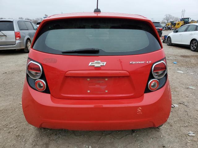 1G1JC6SH1F4124287 - 2015 CHEVROLET SONIC LT RED photo 6