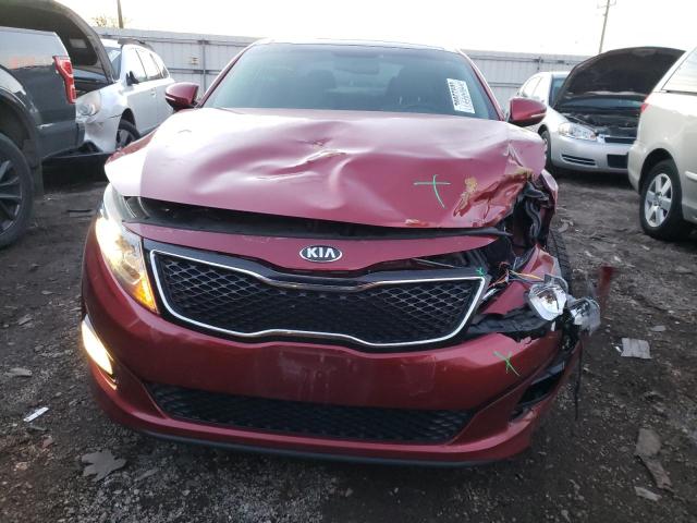 5XXGN4A71FG389306 - 2015 KIA OPTIMA EX RED photo 5