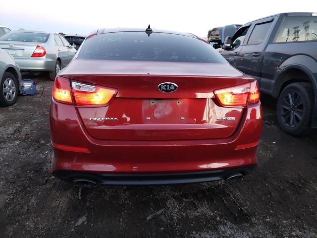 5XXGN4A71FG389306 - 2015 KIA OPTIMA EX RED photo 6