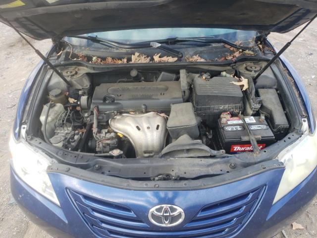 4T1BE46K07U063897 - 2007 TOYOTA CAMRY CE BLUE photo 11