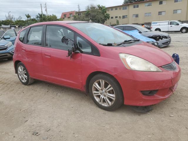 JHMGE88469S024874 - 2009 HONDA FIT SPORT RED photo 4