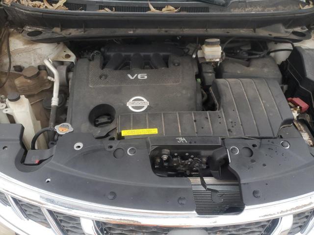 JN8AZ18W39W153608 - 2009 NISSAN MURANO S WHITE photo 11