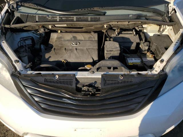 5TDZK3DC6FS538330 - 2015 TOYOTA SIENNA WHITE photo 12