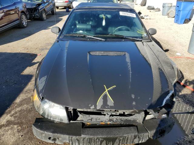 1FAFP44422F141748 - 2002 FORD MUSTANG BLACK photo 5