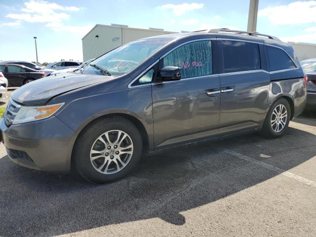 5FNRL5H42BB004588 - 2011 HONDA ODYSSEY EX GRAY photo 9