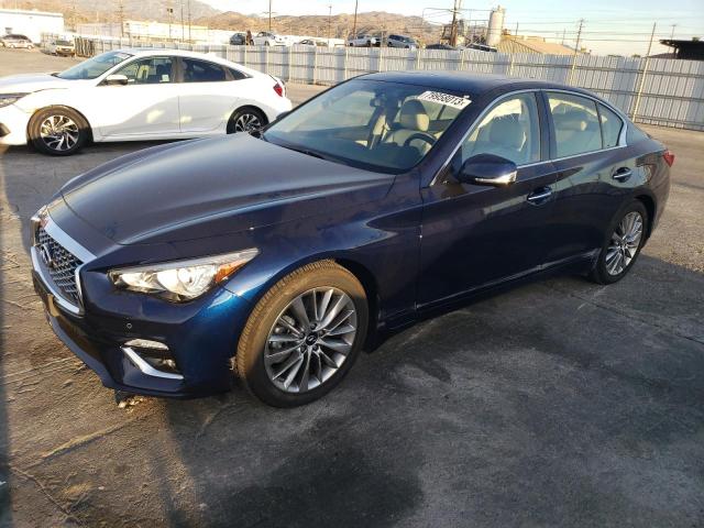 JN1EV7BP3PM511444 - 2023 INFINITI Q50 LUXE BLUE photo 1