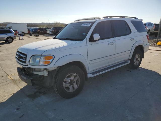 5TDZT38A71S043911 - 2001 TOYOTA SEQUOIA LIMITED WHITE photo 1