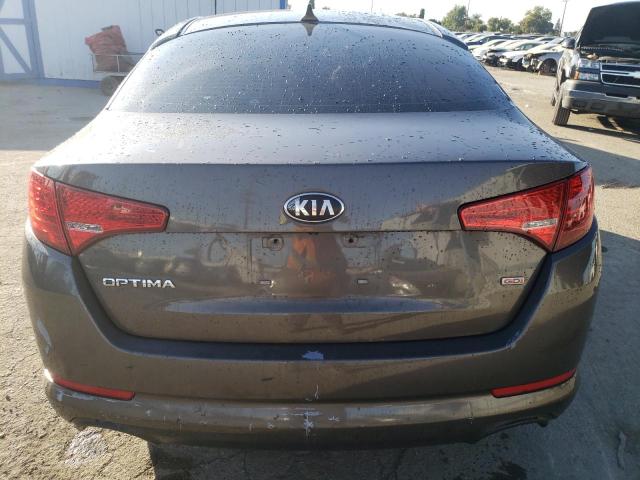 5XXGM4A7XDG252106 - 2013 KIA OPTIMA LX GRAY photo 6