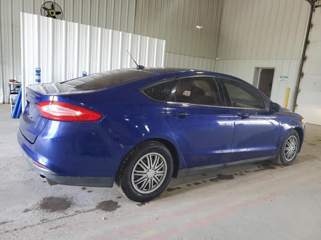 3FA6P0G78DR163354 - 2013 FORD FUSION S BLUE photo 3