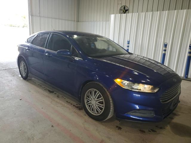 3FA6P0G78DR163354 - 2013 FORD FUSION S BLUE photo 4