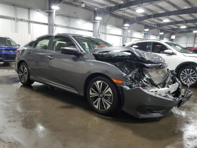 JHMFC1F71JX026416 - 2018 HONDA CIVIC EXL ნაცრისფერი ფოტო 4