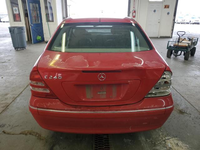 WDBRF61J32F208677 - 2002 MERCEDES-BENZ C 240 RED photo 6