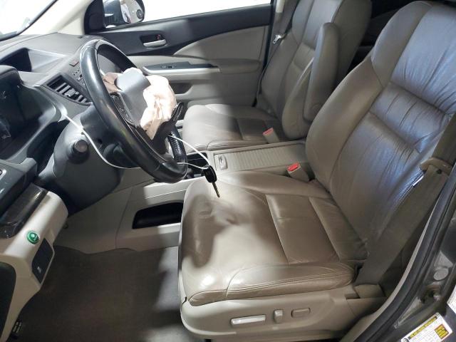 2HKRM4H74CH619289 - 2012 HONDA CR-V EXL GRAY photo 7