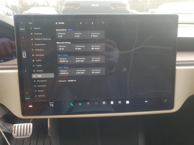 5YJSA1E53PF525744 - 2023 TESLA MODEL S BLACK photo 9