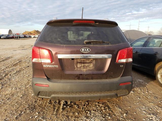 5XYKU3A62CG308626 - 2012 KIA SORENTO EX PURPLE photo 6