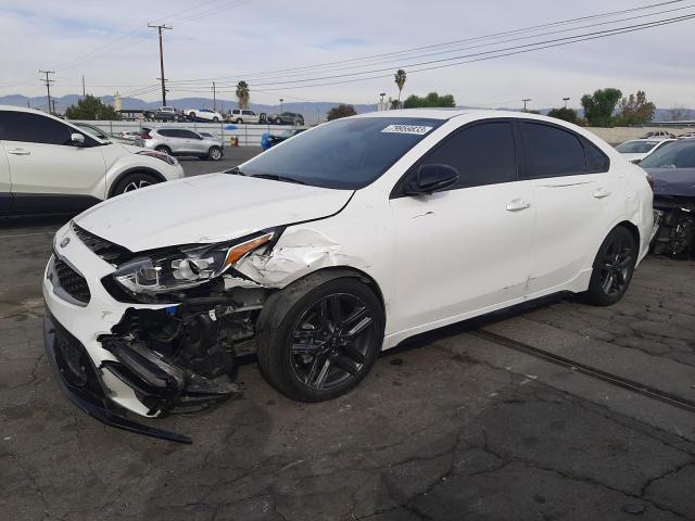 3KPF34AD0ME299755 - 2021 KIA FORTE GT LINE WHITE photo 1