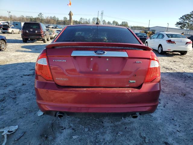 3FAHP0JG1AR341683 - 2010 FORD FUSION SEL BURGUNDY photo 6