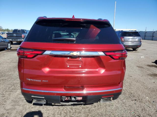 1GNEVNKW5NJ116888 - 2022 CHEVROLET TRAVERSE HIGH COUNTRY RED photo 6