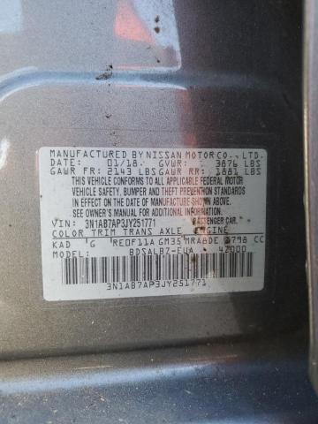 3N1AB7AP3JY251771 - 2018 NISSAN SENTRA S GRAY photo 12