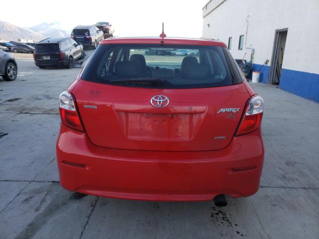 2T1LE40E59C004937 - 2009 TOYOTA COROLLA MA S RED photo 6