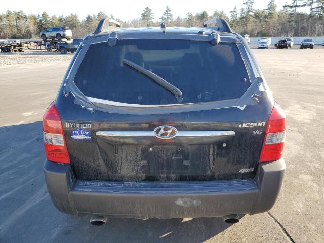 KM8JN72D45U141079 - 2005 HYUNDAI TUCSON GLS BLACK photo 6