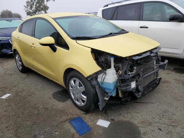 KNADM4A39G6554728 - 2016 KIA RIO LX YELLOW photo 4