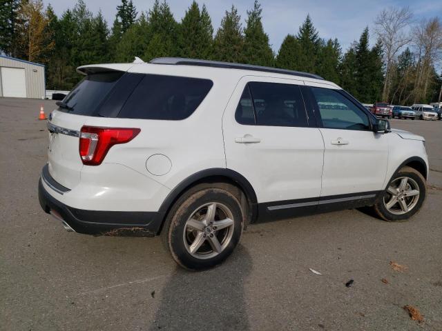 1FM5K7D89JGC94091 - 2018 FORD EXPLORER XLT WHITE photo 3