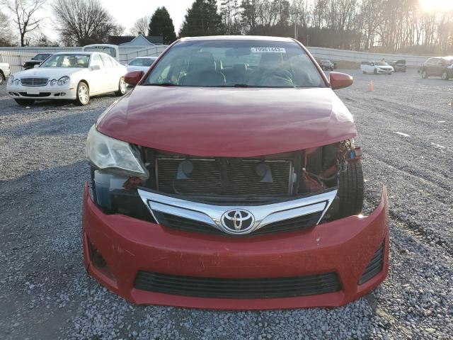 4T1BF1FK0CU621303 - 2012 TOYOTA CAMRY BASE RED photo 5