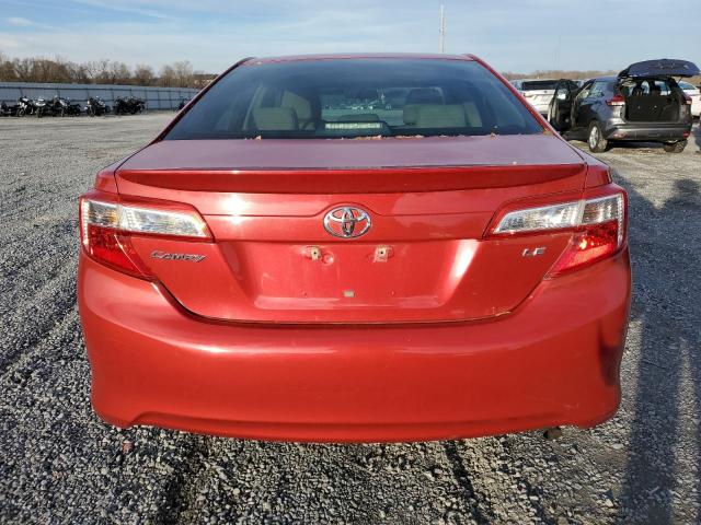 4T1BF1FK0CU621303 - 2012 TOYOTA CAMRY BASE RED photo 6