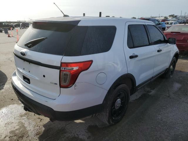 1FM5K8ARXDGB28752 - 2013 FORD EXPLORER POLICE INTERCEPTOR Weiß Foto 3