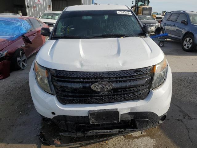 1FM5K8ARXDGB28752 - 2013 FORD EXPLORER POLICE INTERCEPTOR Weiß Foto 5