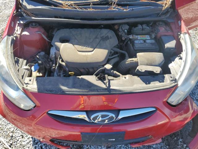 KMHCT5AE7CU012991 - 2012 HYUNDAI ACCENT GLS RED photo 11