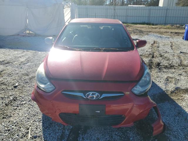 KMHCT5AE7CU012991 - 2012 HYUNDAI ACCENT GLS RED photo 5