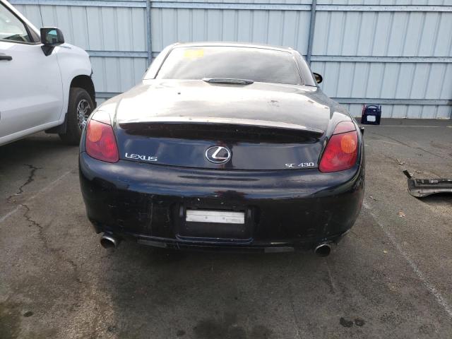 JTHFN48Y350070336 - 2005 LEXUS SC 430 BLACK photo 6