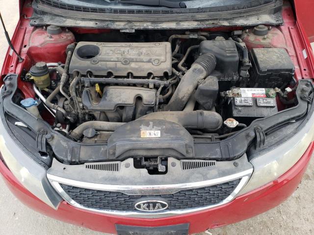 KNAFU4A20D5730423 - 2013 KIA FORTE EX RED photo 11