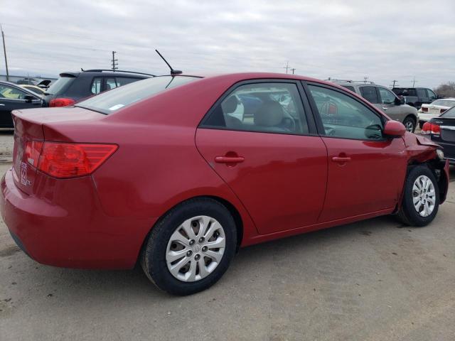 KNAFU4A20D5730423 - 2013 KIA FORTE EX RED photo 3